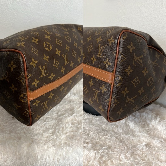 Louis Vuitton The French Co Made in USA Vintage Monogram Speedy 30 with … - Picture 9 of 17